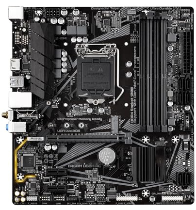 schede madri La scheda madre Fit For Gigabyte B460M DS3H AC supporta CPU LGA 1200 i9-10900K i7-10700K, Intel B460 DDR4 2666 MHz, Micro ATX