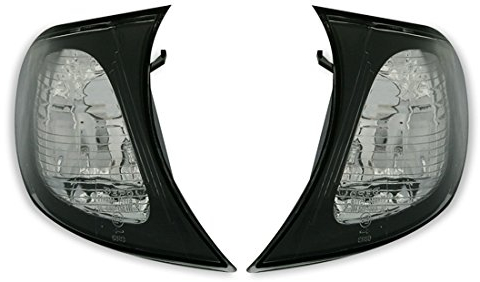 Depo Frontblinker Set Klarglas Schwarz Blinker