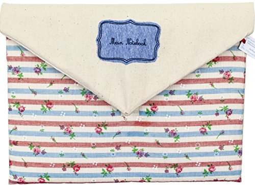 Ringelsuse Laptoptasche Notebooktasche Tasche Hülle Laptop Notebook 24 x 32 cm 9-12,2 Zoll Rot Weiß