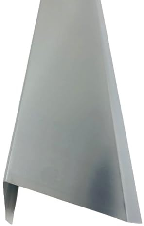Ortgangblech für Flachdach 2 m lang Titanzink 0,7 mm (mittel)
