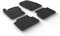 Satz Gummimatten kompatibel mit Ford C-Max 2015- (T Profil 4-teilig + Montage-clips)