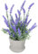 Winomo - Flores artificiales de lavanda en maceta para decoración de casa o jardín