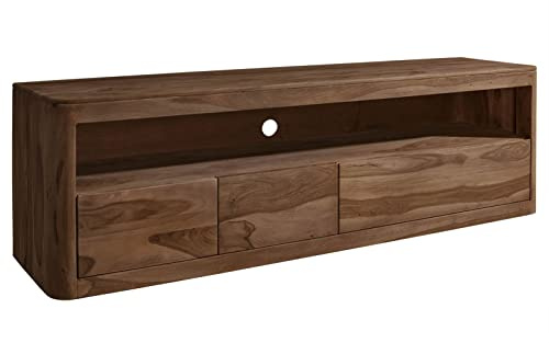 MASSIVMOEBEL24.DE | Toronto TV-Board 190x50x60 Sheesham/Palisander, Farbe:Dunkelbraun gebeizt, Größe:190x50x60 cm (BxTxH)