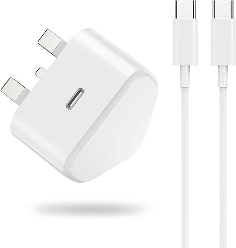TheMax Plug Fast Charger 20W Replacement CE Certified Charger With Cable 1M for Samsung S23 S22 S21 S20 Ultra/S10//S9/S8 Plus PD Wall Charging Plug UK Type C Power Adapter