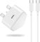 TheMax Plug Fast Charger 20W Replacement CE Certified Charger With Cable 1M for Samsung S23 S22 S21 S20 Ultra/S10//S9/S8 Plus PD Wall Charging Plug UK Type C Power Adapter