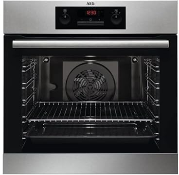 AEG BPB23112ZM - Horno (Medio, Horno eléctrico, 72 L, 3490 W, 82 L, Negro, Acero inoxidable)