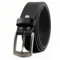 Fa.Volmer ® Gürtel aus Büffelleder für Männer und Frauen/schwarz / 35mm breit/leicht zu kürzen/Made in Germany / #Jens-35mm-115-blk