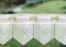 schmale Scheibengardine 15 cm weiß Spitze- ideal für kleine Fenster (15x100 cm)