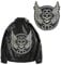 Große Stickerei Totenkopf Flügel Patches für Jacke Rücken Motorrad Biker Applikation Bügelbild 1 Stück