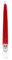 Dekohelden24 1 Adventskerze - Kalenderkerze in weiß - rot, als Wichtel mit Brille, H/Ø: 36 x 4,5 cm.