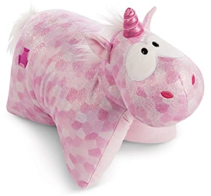 NICI 47636 Kuscheltierkissen Einhorn Pink Diamond 40x30xcm Plüsch glitzernd, 1 Stück (1er Pack)