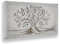 Giallobus - Quadro - 02 - Capezzale Moderno - Sacra Famiglia e Albero della Vita - Black&Gold - Tela Canvas Telaio Standard - 140x70 - Pronto da Appendere - Quadri Moderni per la casa