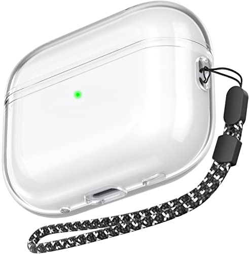 AHASTYLE Transparent Hülle für Airpods Pro 2 Schutzhülle und Haut Case für AirPods Pro [Unterstützung USB-C] [Kabelloses Laden] Kompatibel mit Airpods Pro 2. Generation (Durchsichtig)