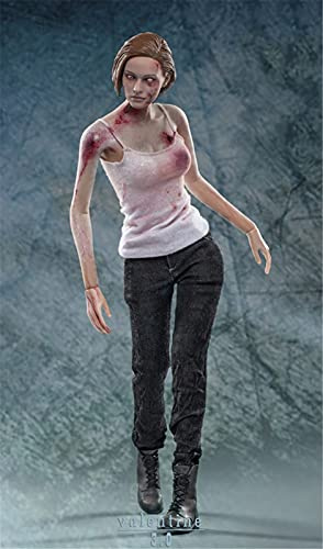 VUSLA 1/6 Scale Resident Evil Valentine Jill Action Figures, 12 inch Super Soft Seamless Doll for Painting, Photography or Simple Collection, 2 Versions, Special Edition