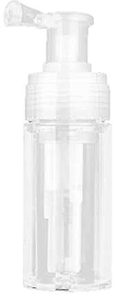FARUTA 1Pc 110ml Fine Mist Powder Spray Bottles Refillable Spray Bottle Portable Travel Bottle Dry Glitter Pump Dispenser Empty Bottle Container (Transparent)(Transparent color 110ml)