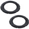Dnyta 2 Pcs Perforated Rubber Speaker Foam Edge, 8 Inch Subwoofer Speaker Surround Rings Speaker Repair Replacement Parts