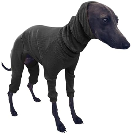 Italienische Windhund-Kleidung, Wintermantel for Hunde, Pyjama-Einteiler, vierbeiniger Rollkragenpullover, Stretch-Windhund-Bekleidung, Haustier-Kleidung, Mantel-Outfit for mittelgroße und große Hunde