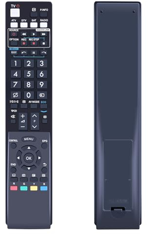 TCNOUMT Nuovo telecomando GA841WJSA compatibile con Sharp Aquos LCD TV LC-32SH130E LC-40LE600S LC-40LU700E LC-40LE705S LC-40LX812E LC-46LE822E LC-46LX812E LC-32LX700RU LC-32LX705E