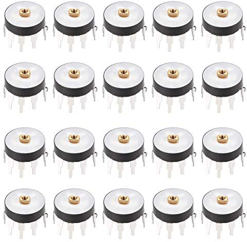 XYWHPGV Rad Duplex Potentiometer mit Schalter 50K Ohm Variable Widerstände Single Turn Rotary Carbon Film Taper RV12MM 20pcs(7c0d7 7e2ba 05fbf debe0 a54c1 1fad4