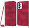Netany Coque pour Samsung Galaxy A53 5G avec Cordon, Etui pour Samsung A53 5G avec Cordon Collier, Housse en Cuir PU avec [Bandoulière Réglable] Lanyard Case Cover (Rouge)