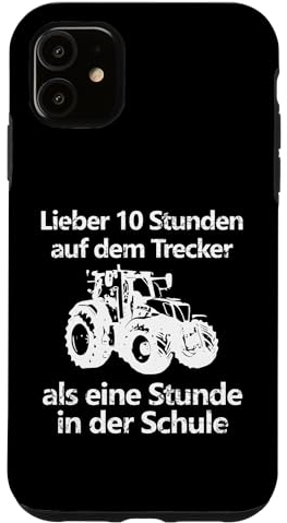Hülle für iPhone 11 Landwirtschaft Landwirt Bauer Trecker Traktor Schule Kinder