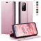 caseme Handyhülle für Samsung Galaxy S20 FE Hülle Premium Leder Klappbar Tasche Flip Case Magnet Kartenfach Standfunktion Klapphülle Schutzhülle für Samsung S20 FE 5G/4G 6,5'' - Rose Gold