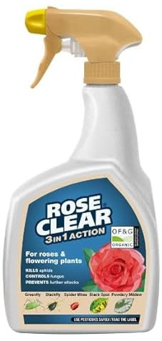2 X Roseclear 3 In 1 Action For Roses and Flowering Plant 800ml