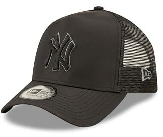 New Era New York Yankees MLB Baseball Cap Truckercap verstellbar schwarz Teamlogo Snapback Kappe - One-Size