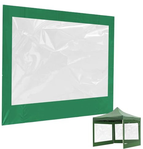Paredes laterales para toldo, paredes laterales para carpas | Techo lateral portátil, 10 x 7 pies Paredes laterales para toldo emergente, pantalla solar instantánea con ventana transparente, sobre