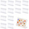 KiKiHong 30Pcs Acryl Etikettenhalter,Vertical Tischaufsteller,Acryl Preisschilder,Transparent L-Ständer Schreibtisch Aufsteller,Visitenkartendisplays für Büros,Geschäfte,Supermärkte 8*5cm