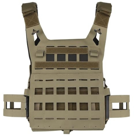 TS TAC-SKY Tactical Plate Carrier Crye SPC JPC MOLLE Airsoft Vest Light Weight Hunting Military 3D Mesh CS Accessories(VE-67-RG)