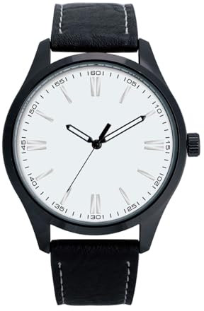 NUOVO Herrenuhr mit weißem Zifferblatt und simulierten Quarzschreiben, wasserdichte Business Casual Designeruhr, Datierung Klassische Uhr