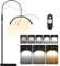 Half Moon Floor Lash Light,18 Inch Half Moon Beauty Light Nail Lamp for Desk,Eyelash Extensions Desk Lamp Esthetician for Tattoo Artists,Nail Tech,Floor Standing Eyelash Lamp with Remote Control