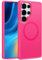 FNTCASE Custodia per Samsung Galaxy S25-Ultra: custodia magnetica opaca slim traslucente, protezione militare per telefoni cellulari robusta e resistente agli urti bumper protettivo (Rosa caldo)