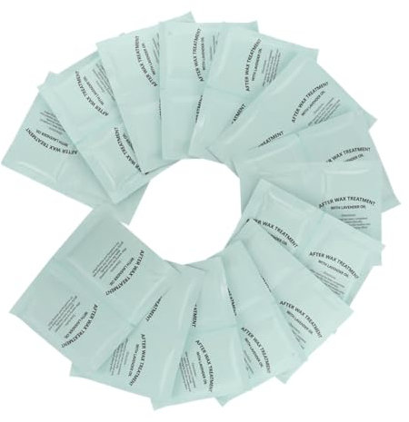 CTIRCHIU 30pièces Lingettes Nettoyantes Pour Peau Après Épilation Pads à Huile Post-épilation Élimination Douce Des Résidus De Cire Pour Nettoyage à Domicile Et Salon