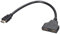 Oupdate Câble Adaptateur Repartiteur HDMI 1080p Mâle vers Double Femelle Sorties Prise avec Câble 30cm Doubleur Splitter HDMI HUB Multi Écran PC pour HDTV HD LED Moniteurs LCD et Projecteurs