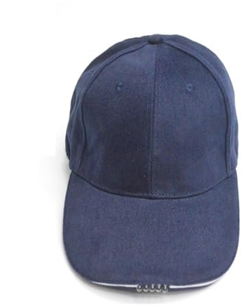 ifundom Gorra de Béisbol LED Azul para Camping Jogging y Caza con Luz y Resistente para Actividades