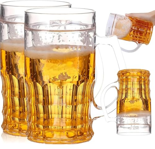 Generico Jarra de cerveza con timbre – Vaso falso divertido novedad | Taza broma lavable lavavajillas fiestas barbacoa | Regalo humorístico amigos familia hombres mujeres decoración escritorio