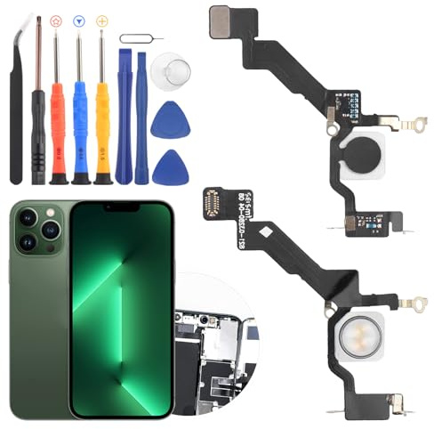 RongZy Für iPhone 13 Pro Max Blitzlicht Flexkabel Ersatz für iPhone 13 Pro Max A2641 A2643 A2644 A2645 A2484 Blitz licht Flexkabel Modul Anschlussbaugruppe Reparaturteile
