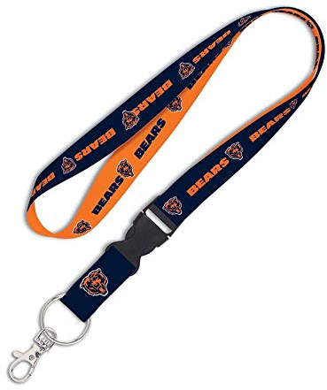 Wincraft NFL Schlüsselband mit Abnehmbarer Schnalle, Unisex, 34129010, Official Team Colors, 3/4