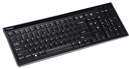 Kensington Slim Type Standard Keyboard, 104 Keys, Black
