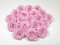 Rosen 3 cm x 10 Stück Satinrosen Aufnäher Deko Blumen Röschen zum Basteln Hochzeit kleine Rosenköpfe Farbe: Rosa 148