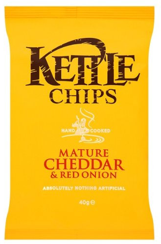 ( 18 Pack ) Kettle Chips Mature Cheddar & Red Onion 40g