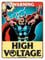 Marvel Thor High Voltage Metallblechschild Tür-Wand-Plaketten Offizielle
