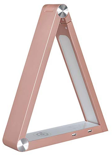 Euroton Lampe de table LED. sparsamer verbauch, 6 W. Dimm Bar & teinte réglable. A + Rose Gold