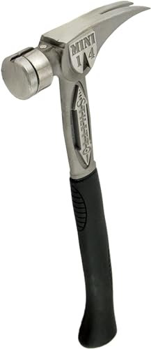 Stiletto TBM14RSC TiBone Mini-14 ounce Replaceable Smooth Face Hammer with a Curved 16 Titanium Handle by Stiletto