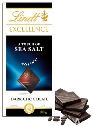Lindt Excellence Dark Sea Salt Chocolate Bar 100g
