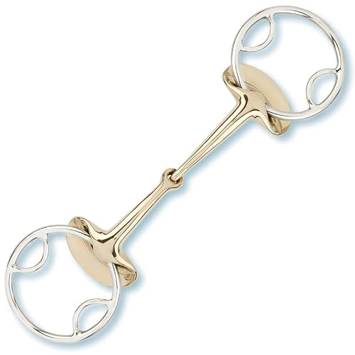 Stübben Gebiss 2263 Golden Wings Trense 4 in 1 einfach gebrochen - 11,5 cm - 14 mm - Sweet Copper