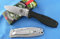 Divers Unisex – Erwachsene BRK Designed by ESEE, Taschenmesser, Zancudo Framelock, Klinge: 7.6 cm, schwarz, Klappmesser, Daumen Pin, Taschenclip, Stonewashed, Mehrfarbig, normal