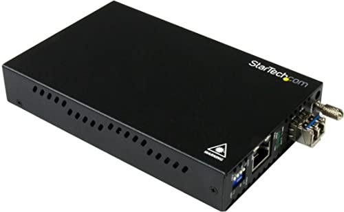 StarTech Singlemode (SM) LC Fiber Media Converter, 1Gbe Network, 10km, TAA